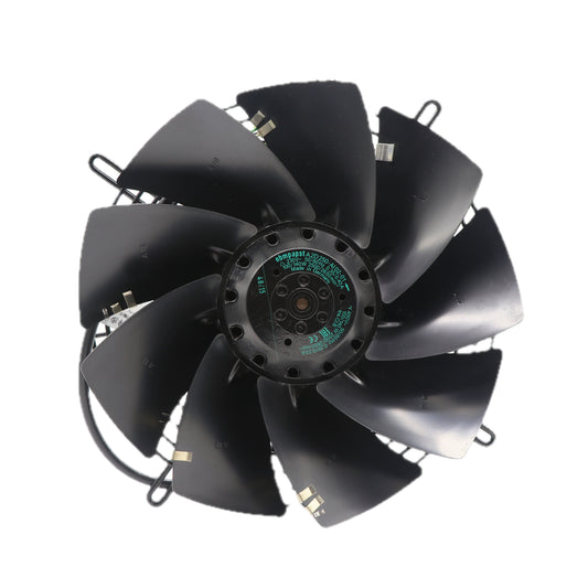 Front view of ebm-papst A2D250-AI02-01 axial fan