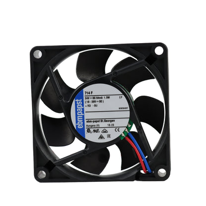 Back view of ebm-papst 714F compact fan