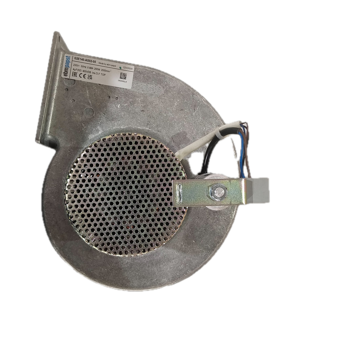 Side view of ebm-papst G2E140-AG02-05 centrifugal fan