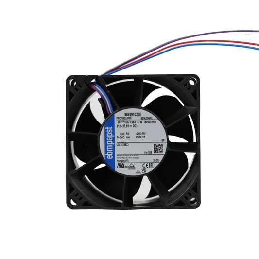 Front view of ebm-papst 8214J/2H4PU-208 compact fan