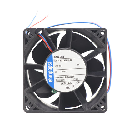 Front view of ebm-papst 8214JH4 compact fan