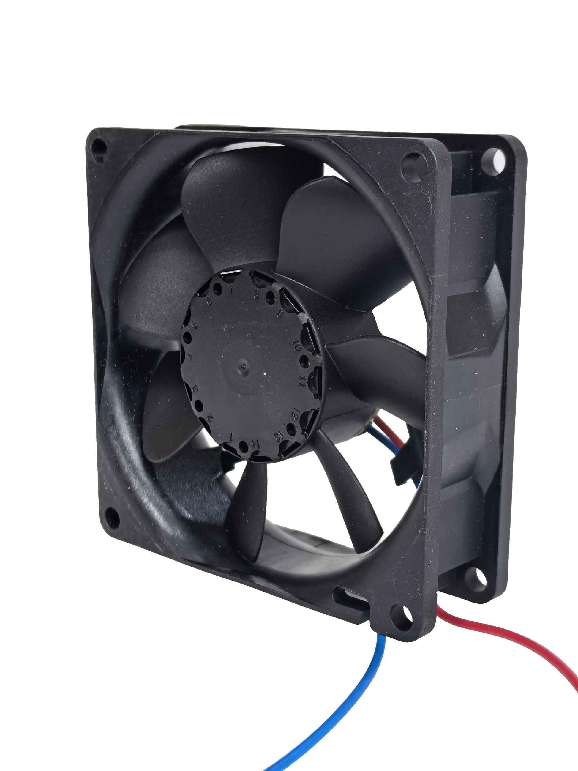 Front view of ebm-papst 8412NH compact fan