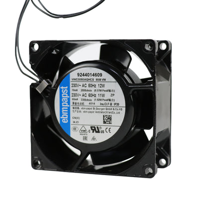 Front view of ebm-papst 8556VW compact fan