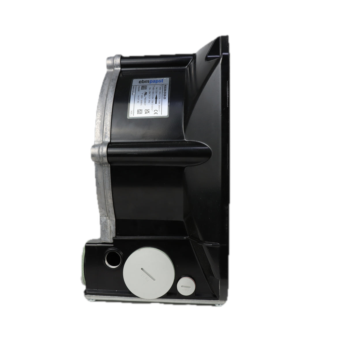 Side view of ebm-papst W2D250-EH26-25 axial fan