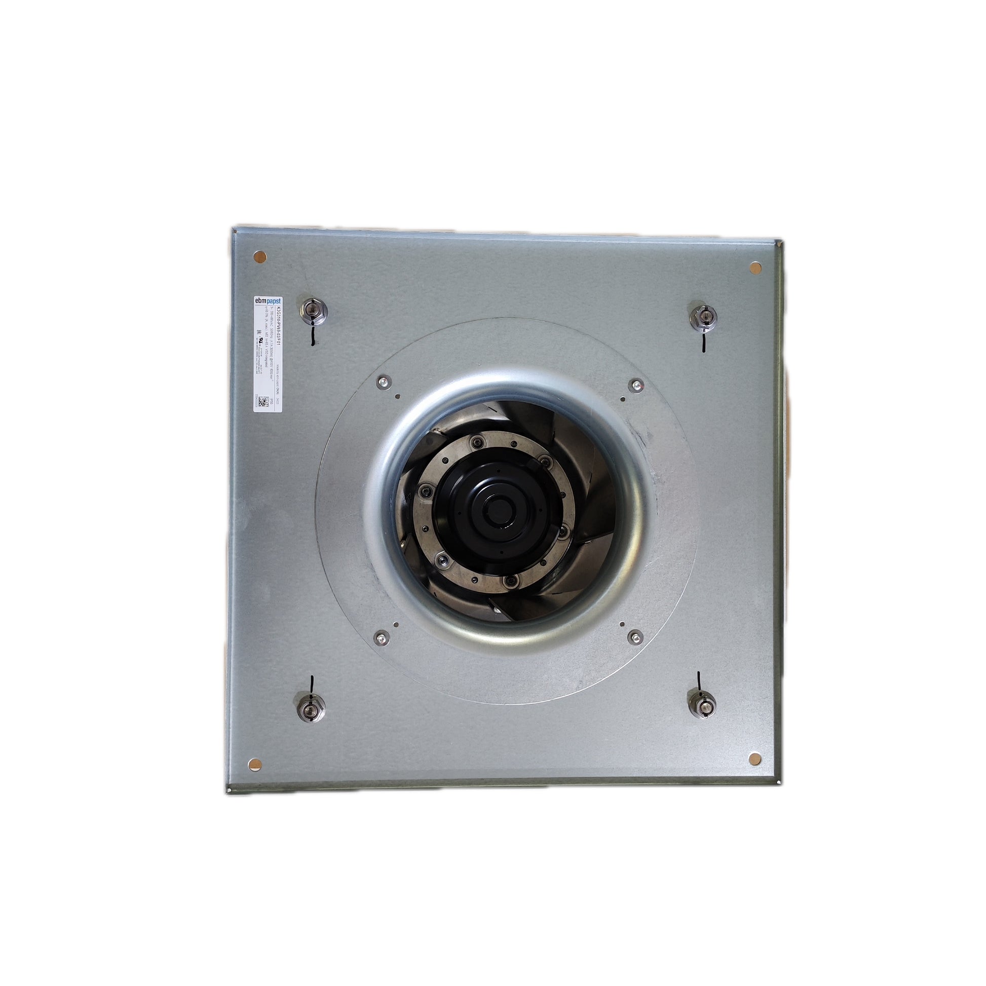 Front view of ebm-papst K3G310-PV69-03/F01 centrifugal fan