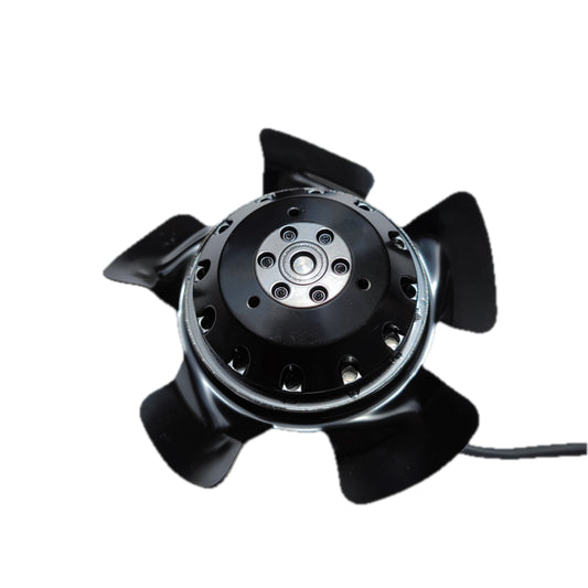 Front view of ebm-papst A2D160-AA22-05 axial fan