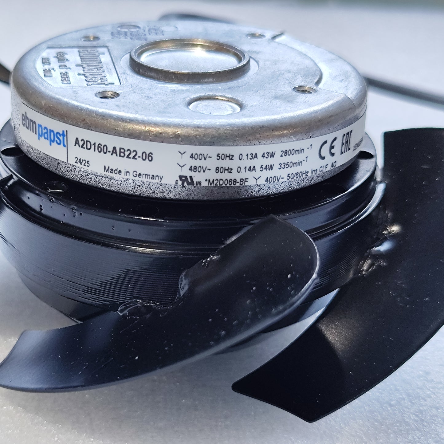 ebmpapst A2D160-AB22-06 Axial Fan 160mm 400V 2800RPM 43W
