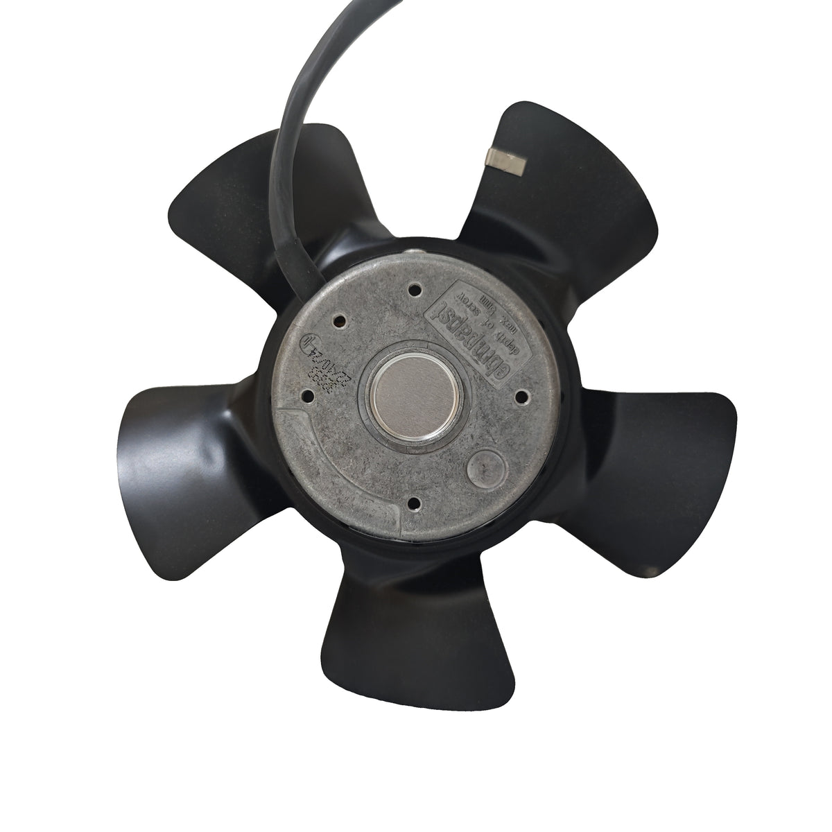 Front view of ebm-papst A2D200-AA02-02 axial fan
