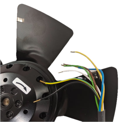 Back view of ebm-papst A2D250-AA02-02 axial fan