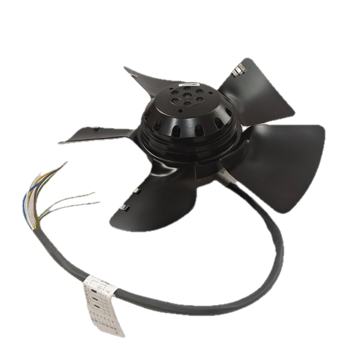 Side view of ebm-papst A2D250-AA02-02 axial fan