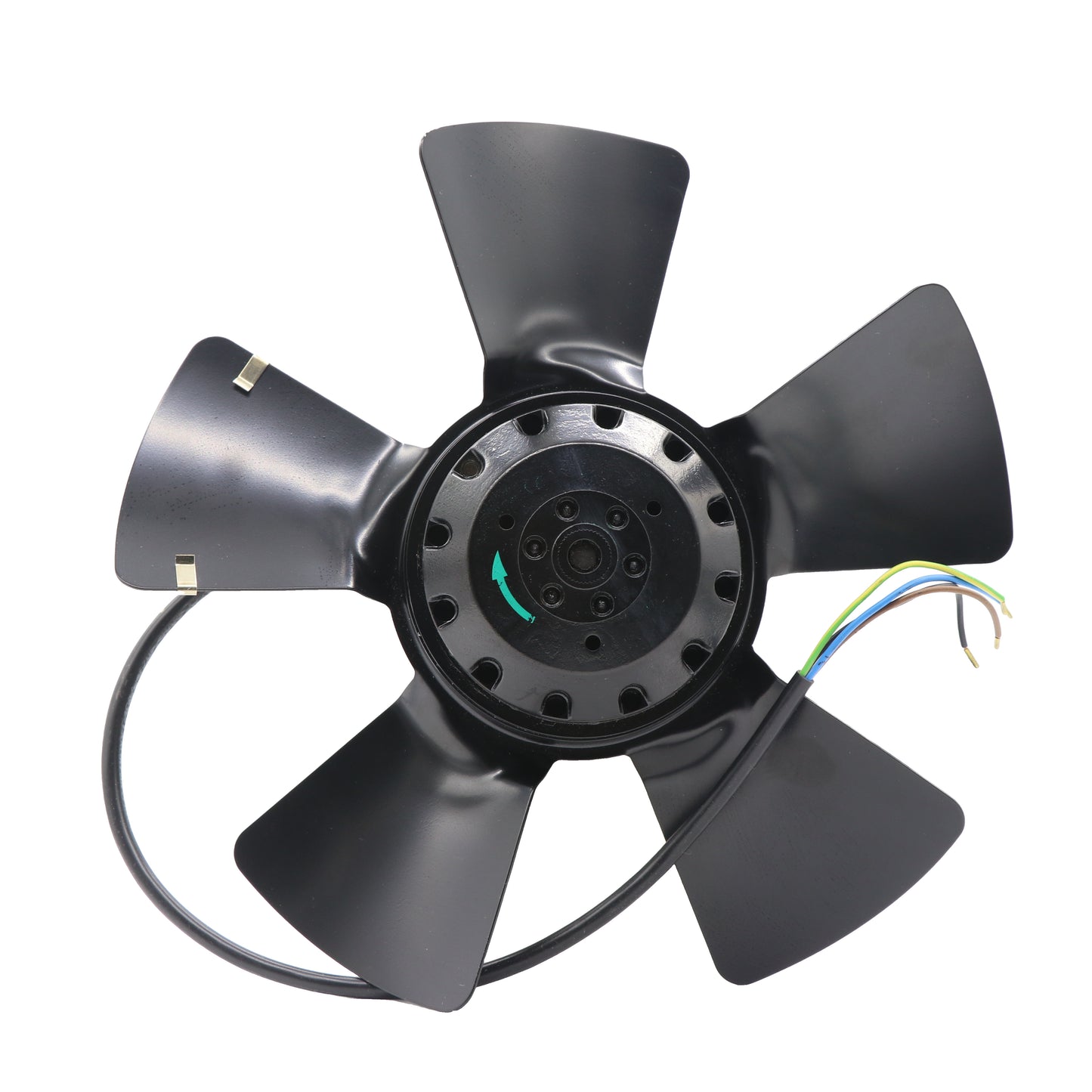 Front view of ebm-papst A2D250-AA26-51 axial fan
