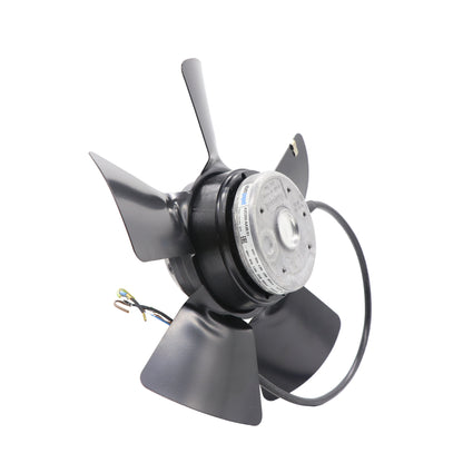 Side view of ebm-papst A2D250-AA26-51 axial fan