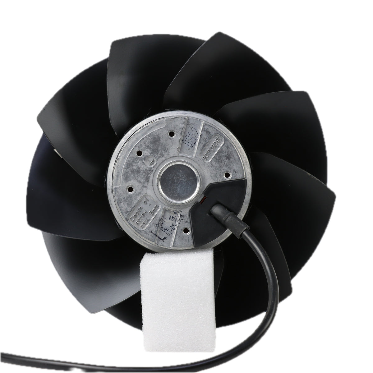 Back view of ebm-papst A2E200-AH38-01 axial fan