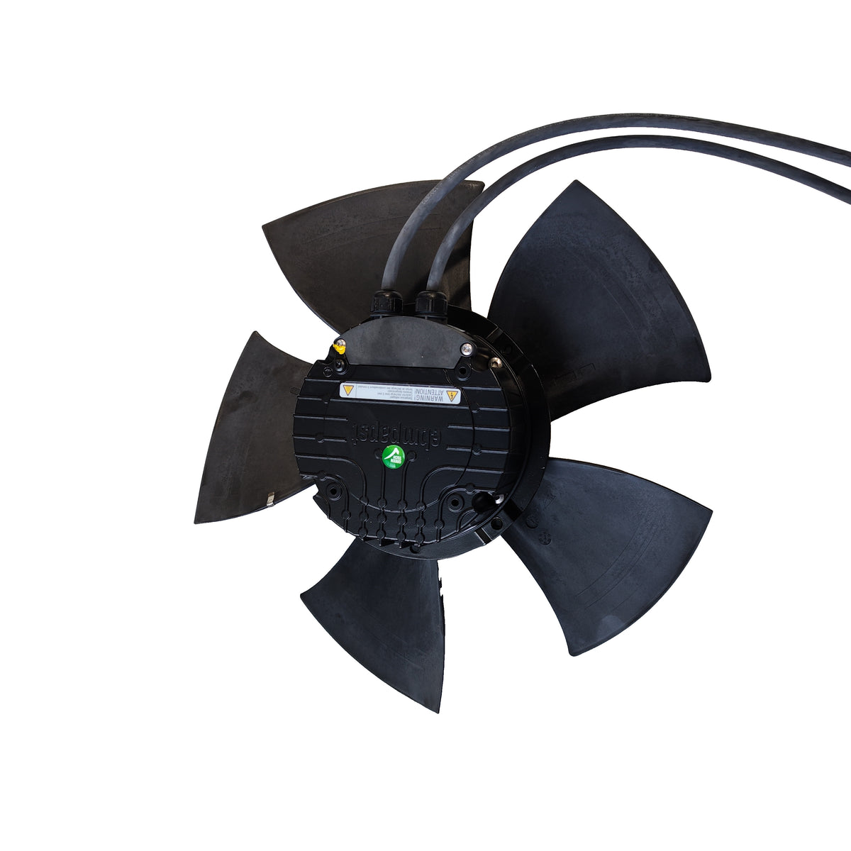 Front view of ebm-papst A3G400-BK13-P1 axial fan
