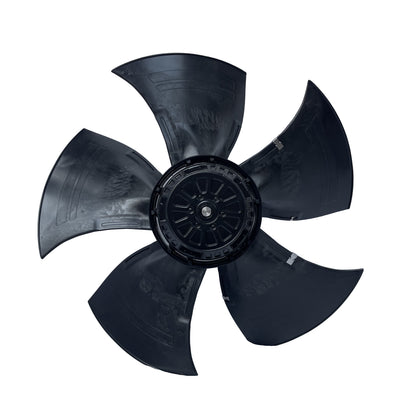 Front view of ebm-papst A4D500-AM03-01 axial fan
