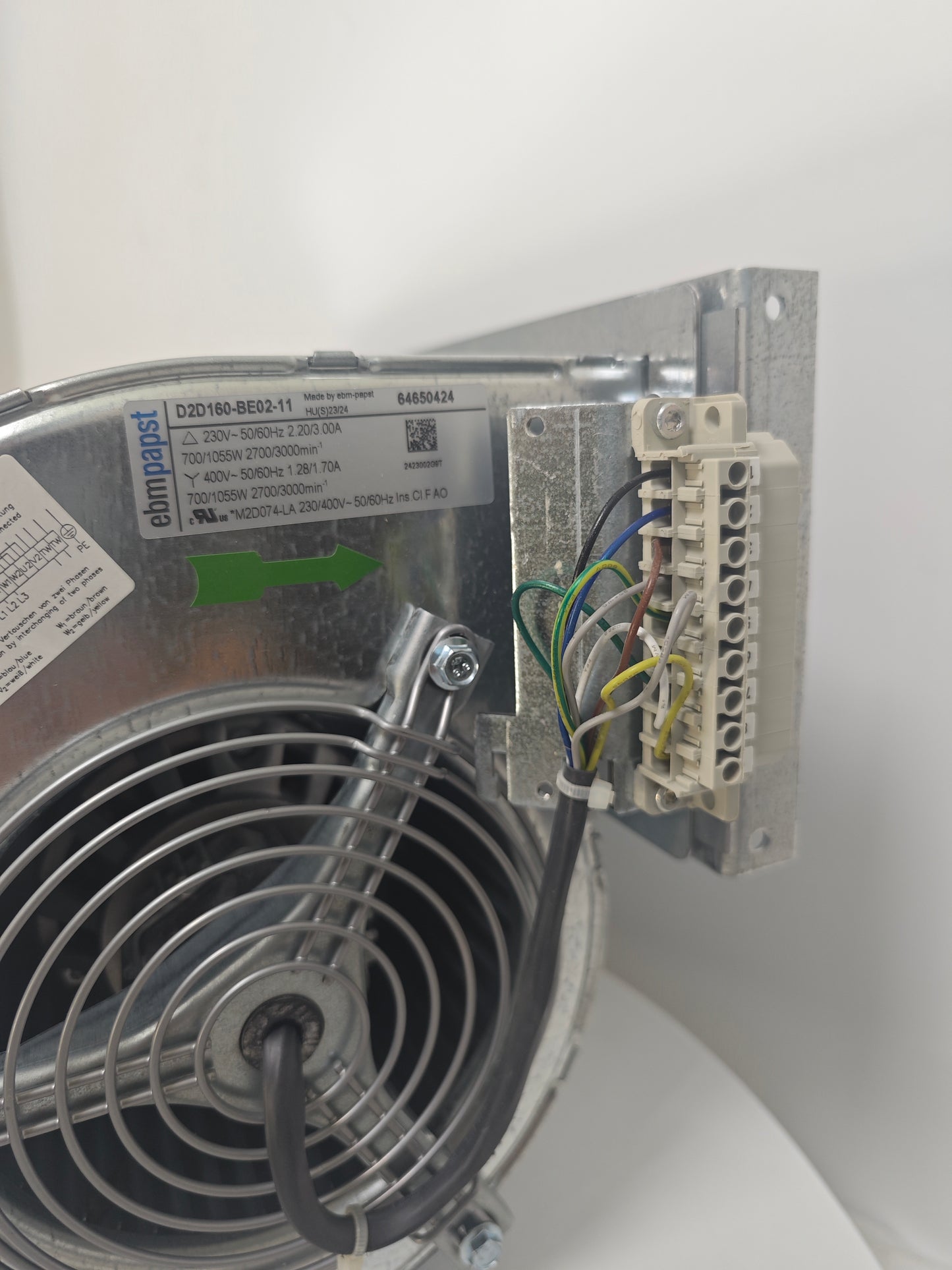ebmpapst D2D160-BE02-11 Industrial Fan 160mm 230V 2700RPM 700W