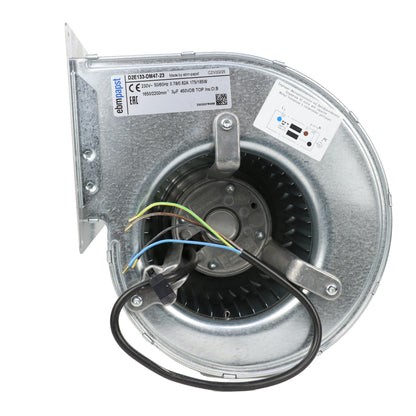 Back view of ebm-papst D2E133-DM47-23 centrifugal fan