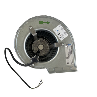 Front view of ebm-papst D2E133-DM64-I5 centrifugal fan