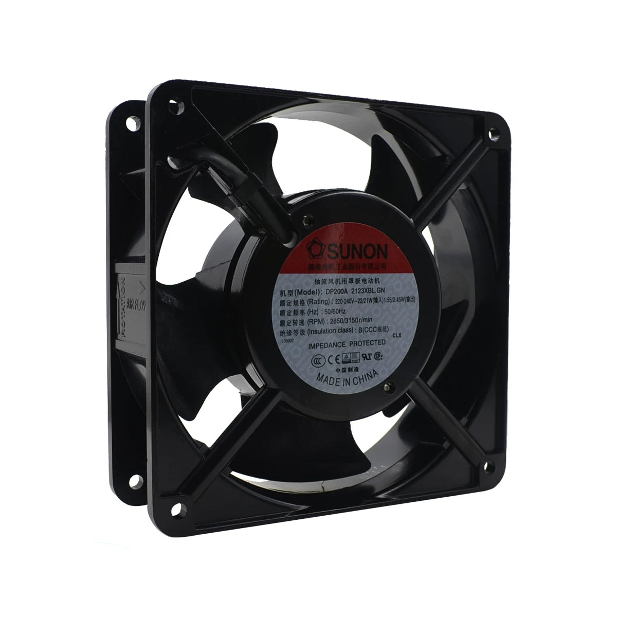 SUNON 220V AC DP200A-2123XBL.GN Axial Fan 120*120*38mm product image