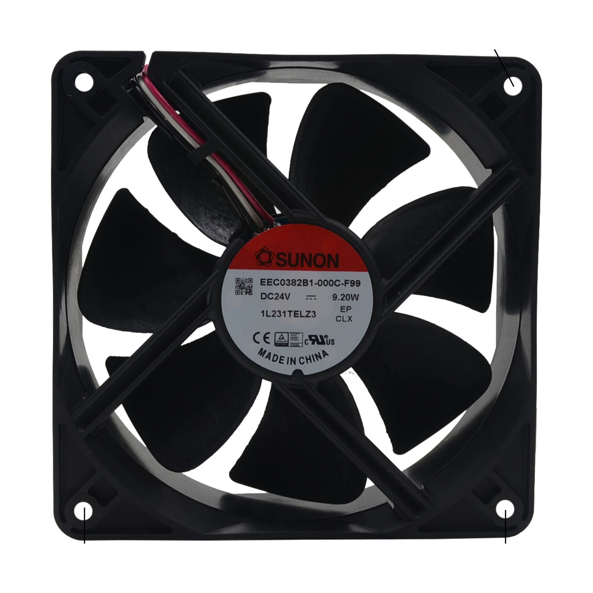 SUNON 24V DC EEC0382B1-000C-F99 Axial Fan 120*120*38mm product image