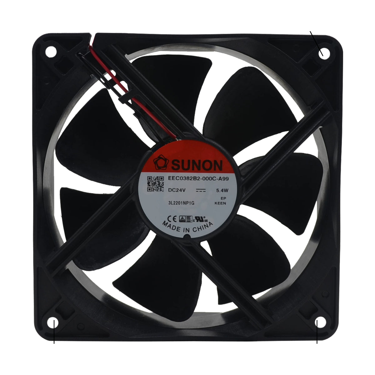 SUNON 24V DC EEC0382B2-000C-A99 Axial Fan 120*120*38mm product image