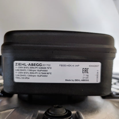 ZIEHL-ABEGG FB050-4EK.4I.V4P Axial Fan 500mm 1~230V 1180RPM 7010m³/h 640W 210Pa