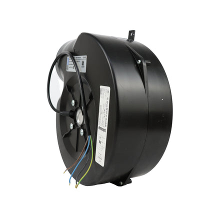 Back view of ebm-papst G2E140-NS38-01 centrifugal fan