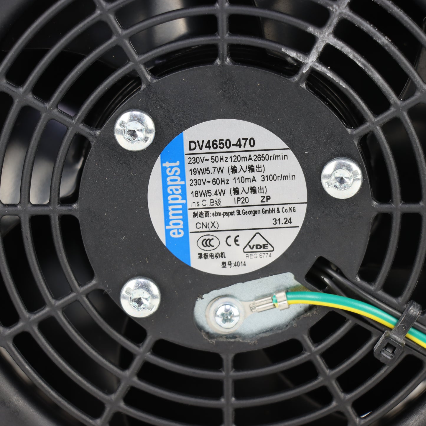ebm-papst DV4650-470 AC Axial Fan for Industrial Cooling