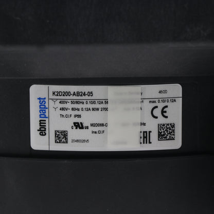 ebm-papst Industrial Fan K2D200-AB24-05 2700RPM
