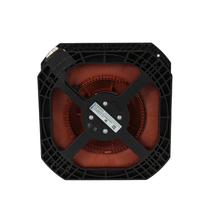 Front view of ebm-papst K2E250-RA50-01 centrifugal fan