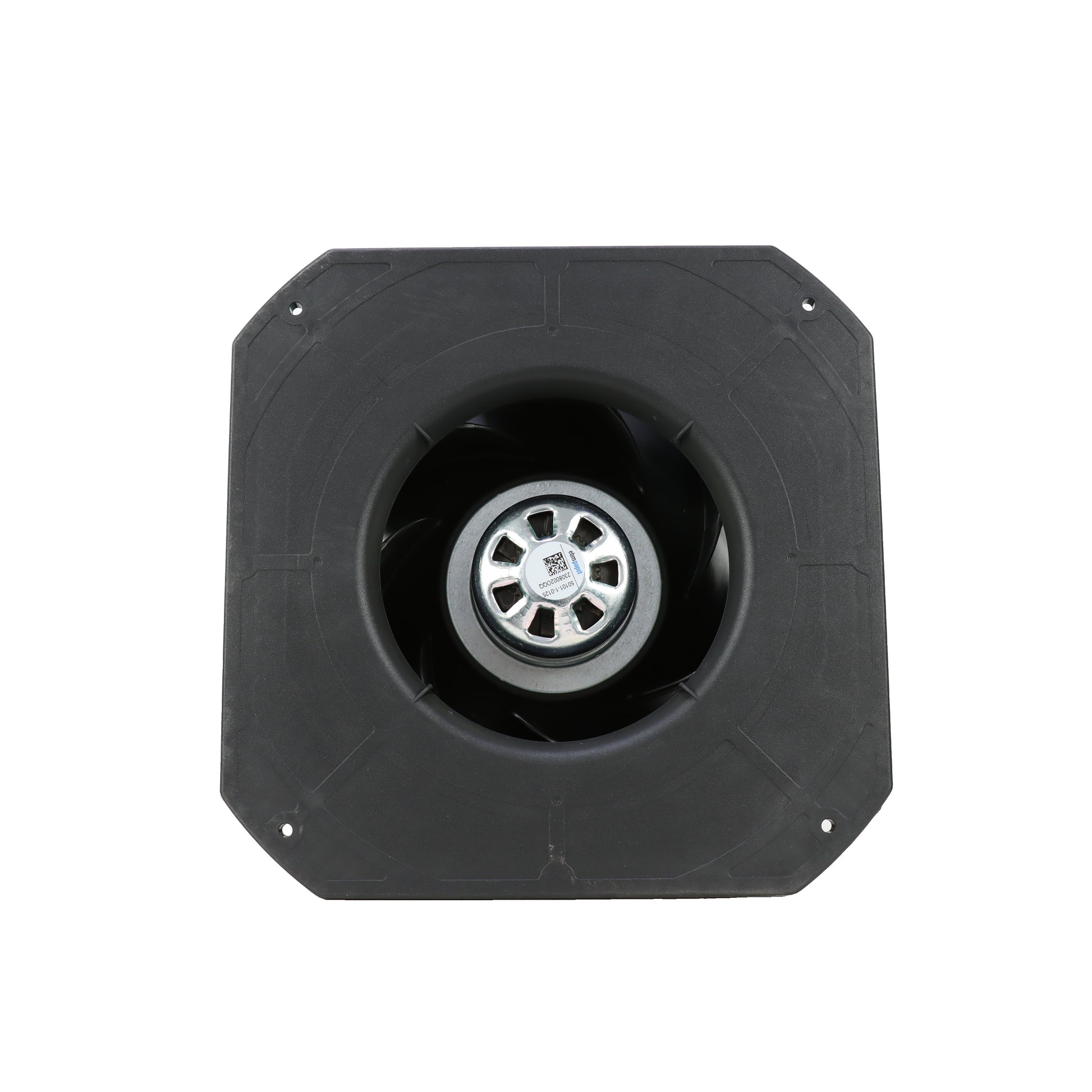 Front view of ebm-papst K3G225-RE07-03 centrifugal fan