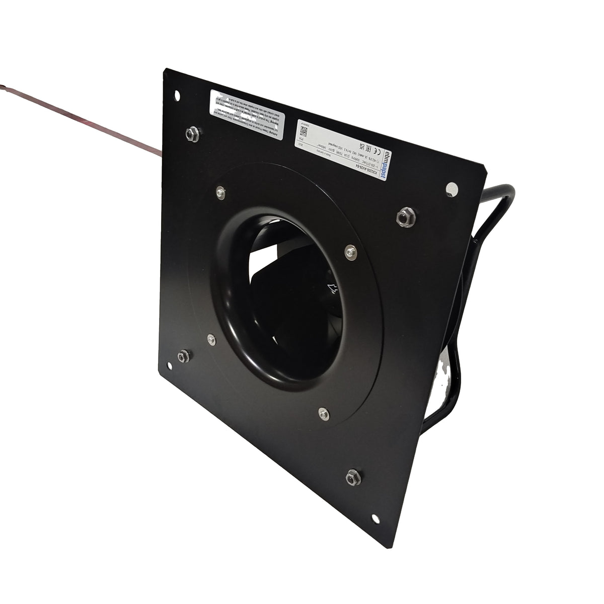 Side view of ebm-papst K3G250-AV29-B4 centrifugal fan