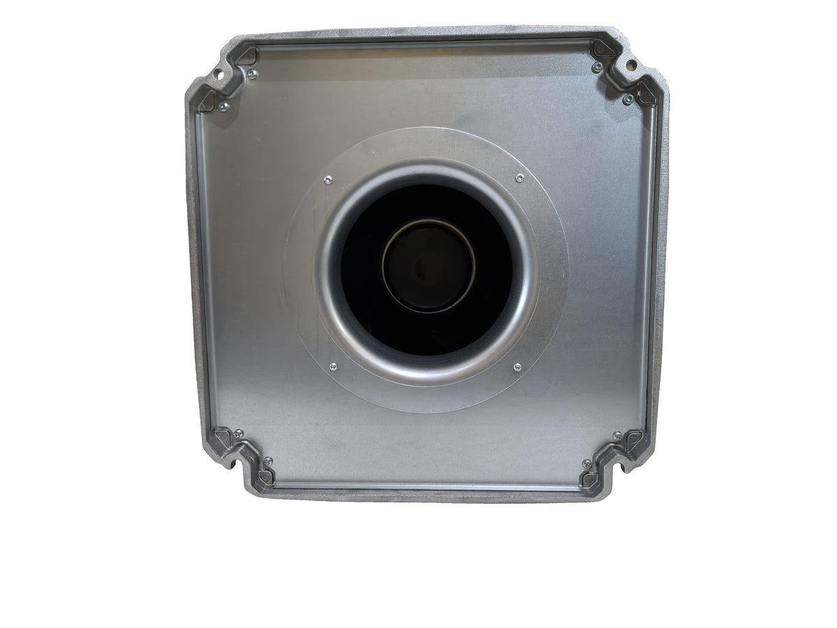 Back view of ebm-papst K3G280-RR03-H4 centrifugal fan