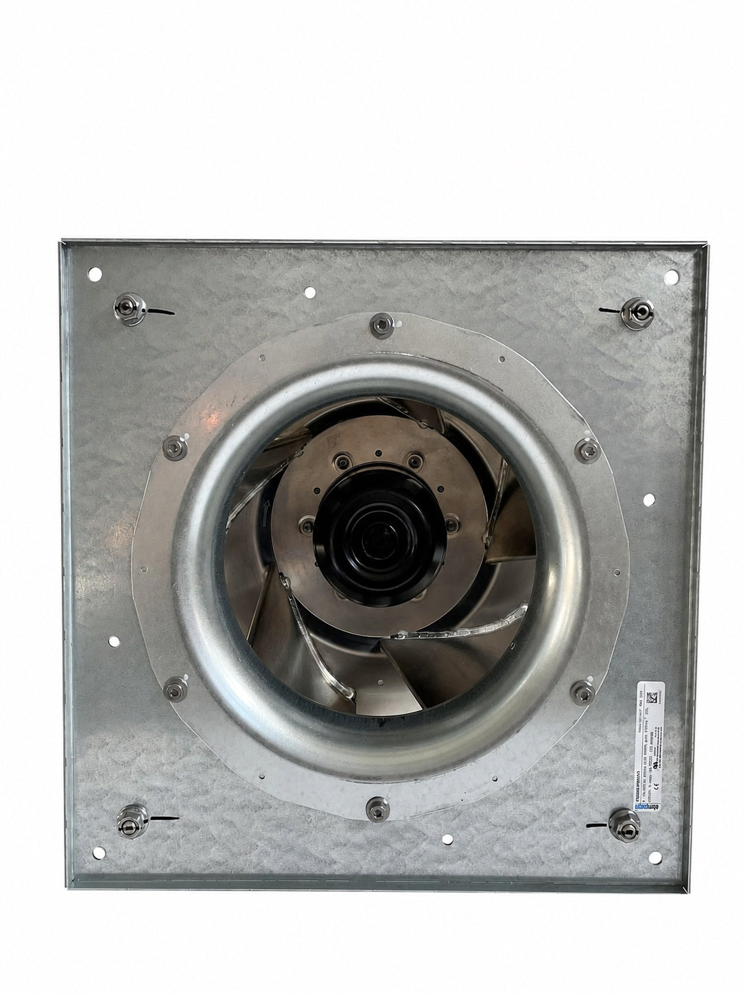 Back view of ebm-papst K3G400-PW03-01 centrifugal fan