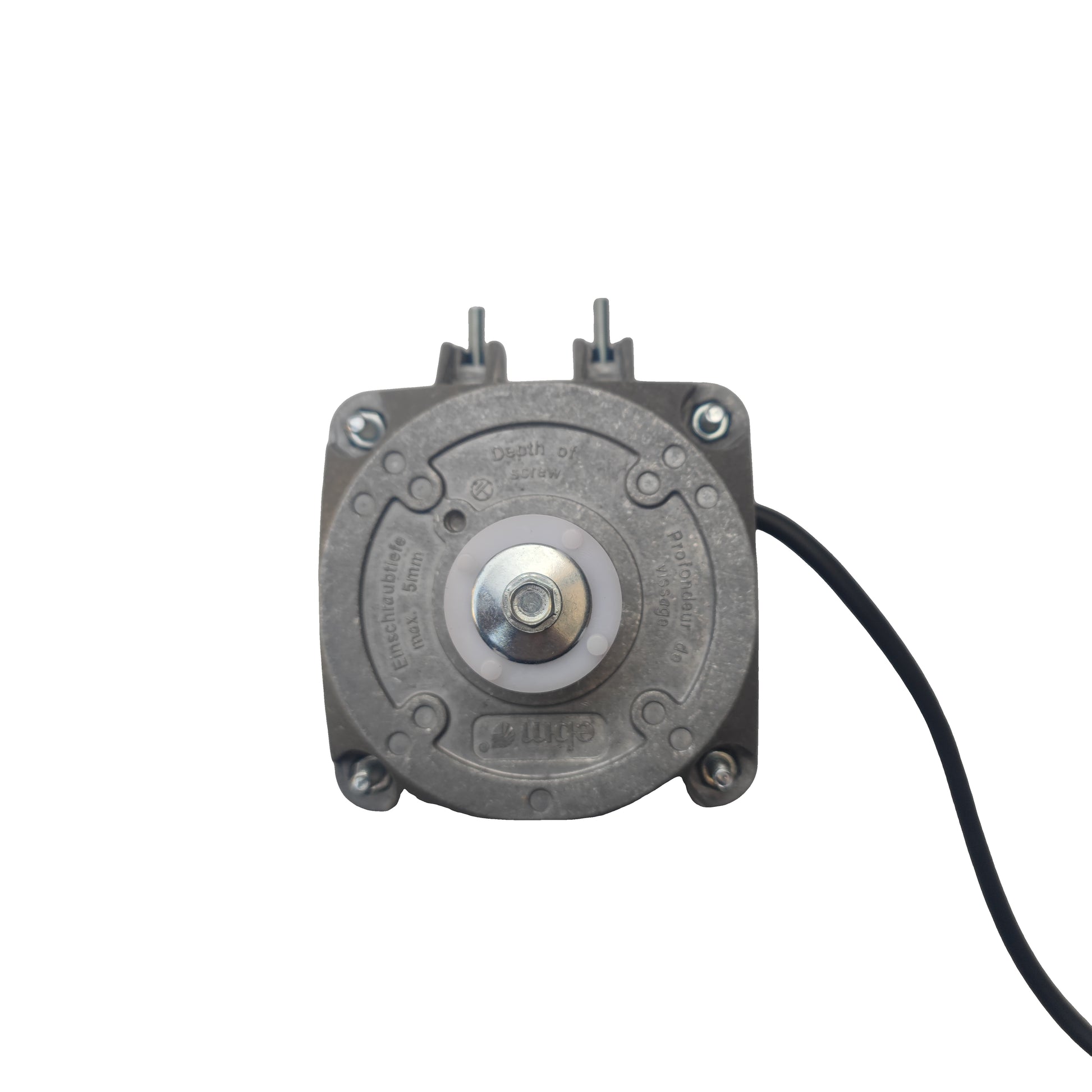 Front view of ebm-papst M4Q045-CA27-04 fan motor