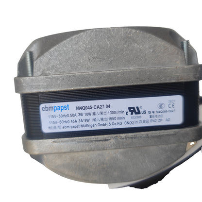 Nameplate detail of ebm-papst M4Q045-CA27-04 fan motor