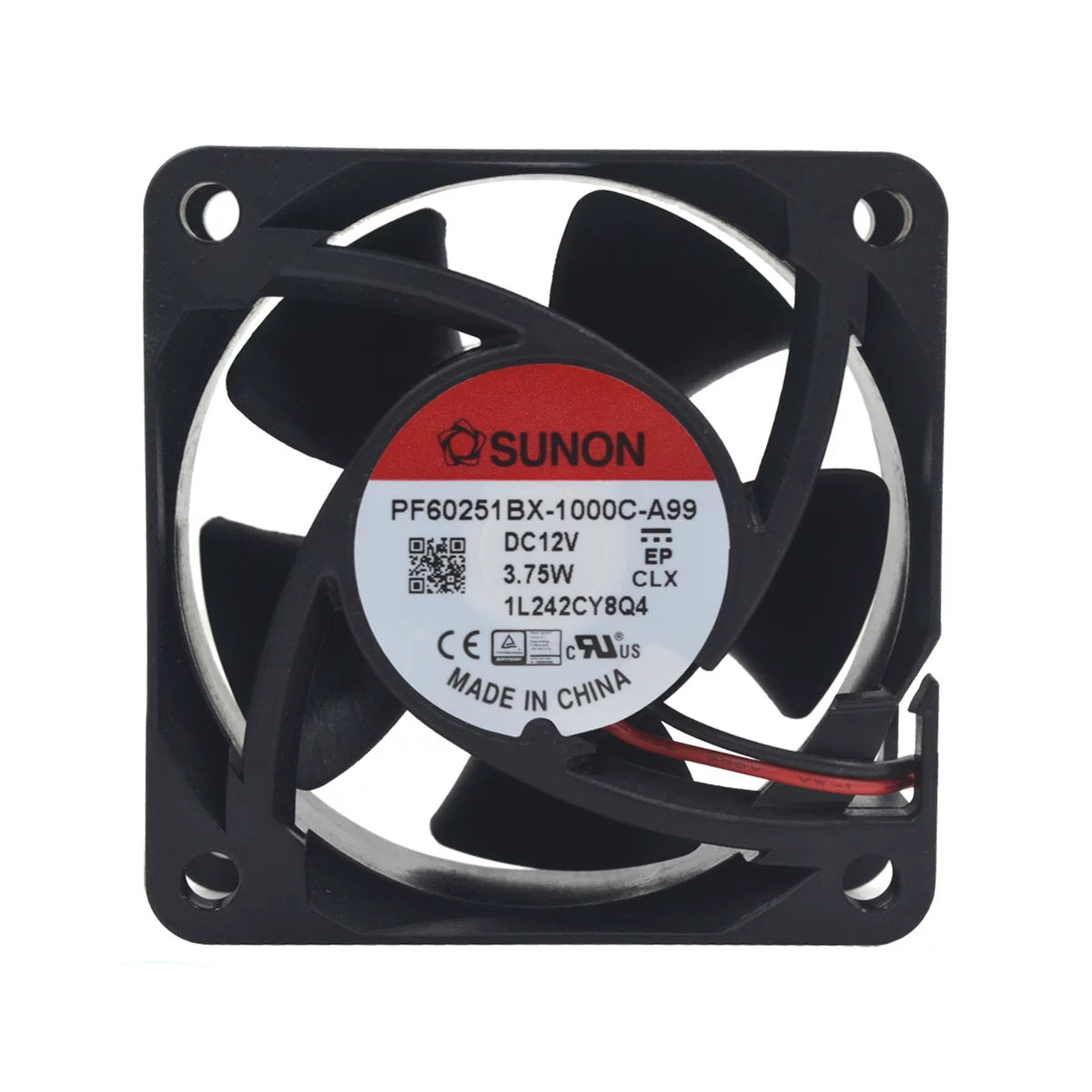SUNON 12V DC PF60251BX-1000C-A99 Axial Fan 60*60*25mm product image