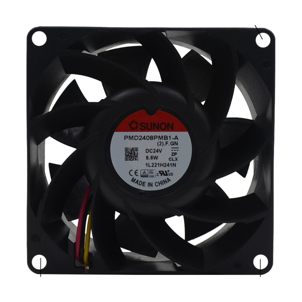 SUNON 24V DC PMD2408PMB1-AF.GN Axial Fan 80*80*38mm product image