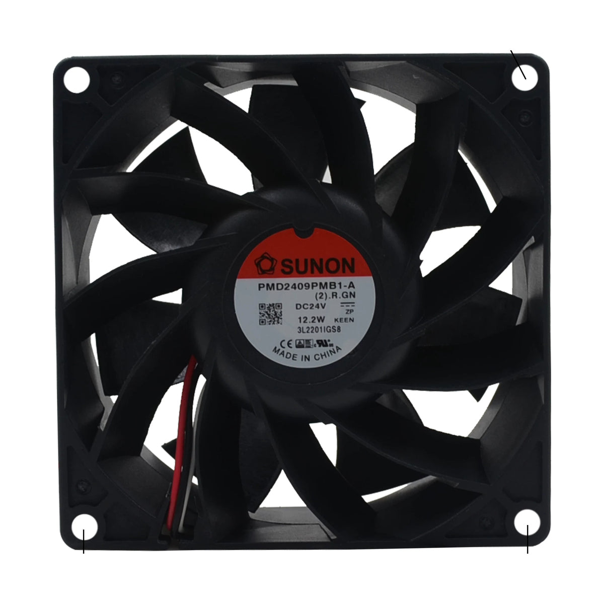 SUNON 24V DC PMD2409PMB1-A-R.GN Axial Fan 92*92*38mm product image