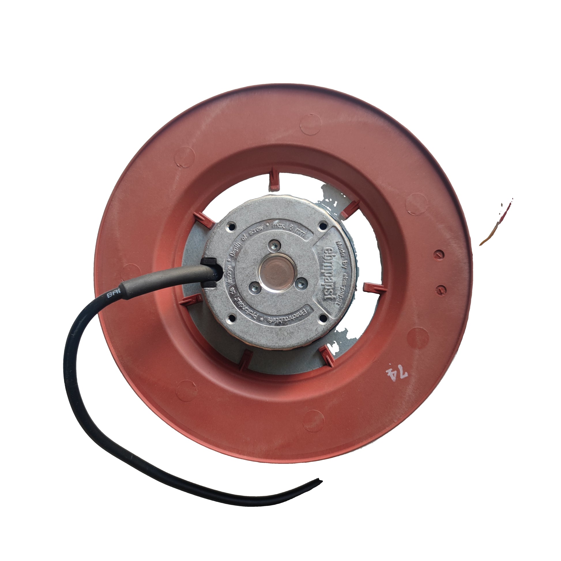 Side view of ebm-papst R1G175-AB41-02 centrifugal fan