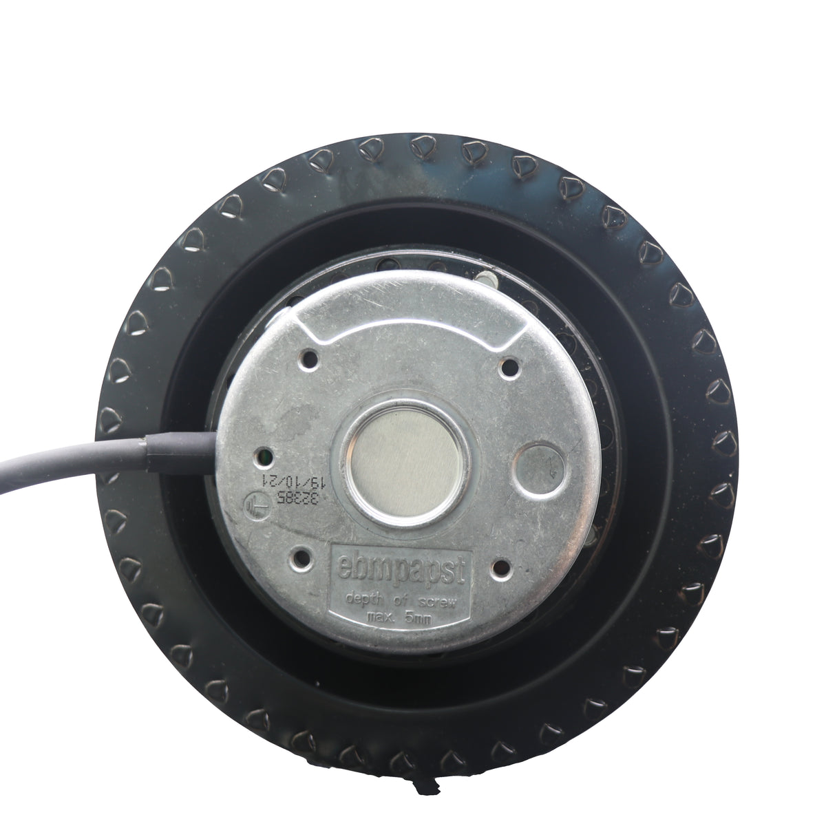 Back view of ebm-papst R2D140-AB02-12 centrifugal fan
