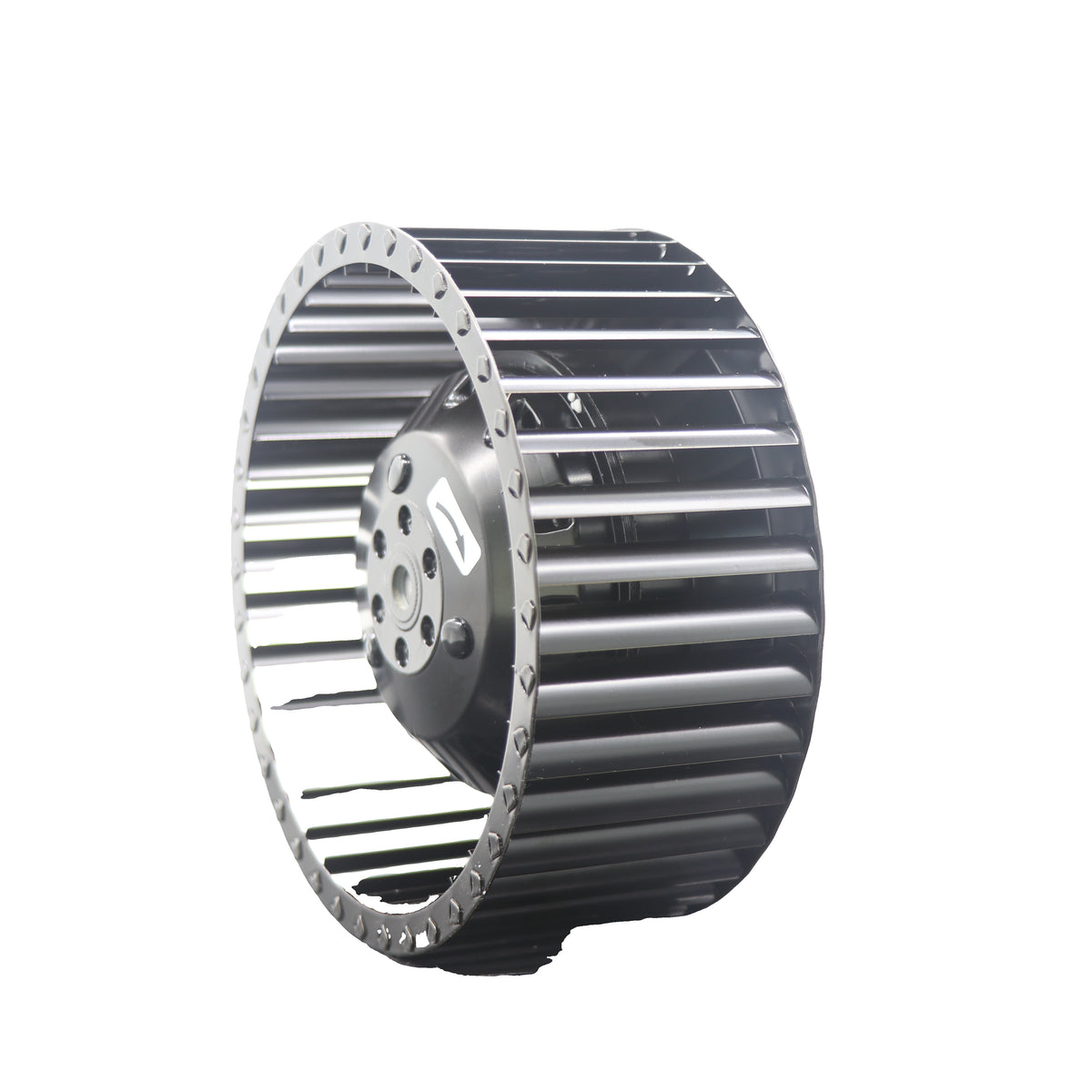 Side view of ebm-papst R2D140-AB02-12 centrifugal fan