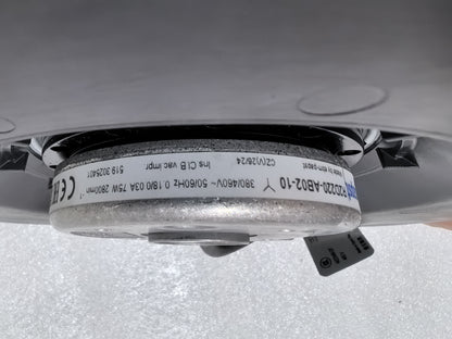 Nameplate detail of ebm-papst R2D220-AB02-10 centrifugal fan