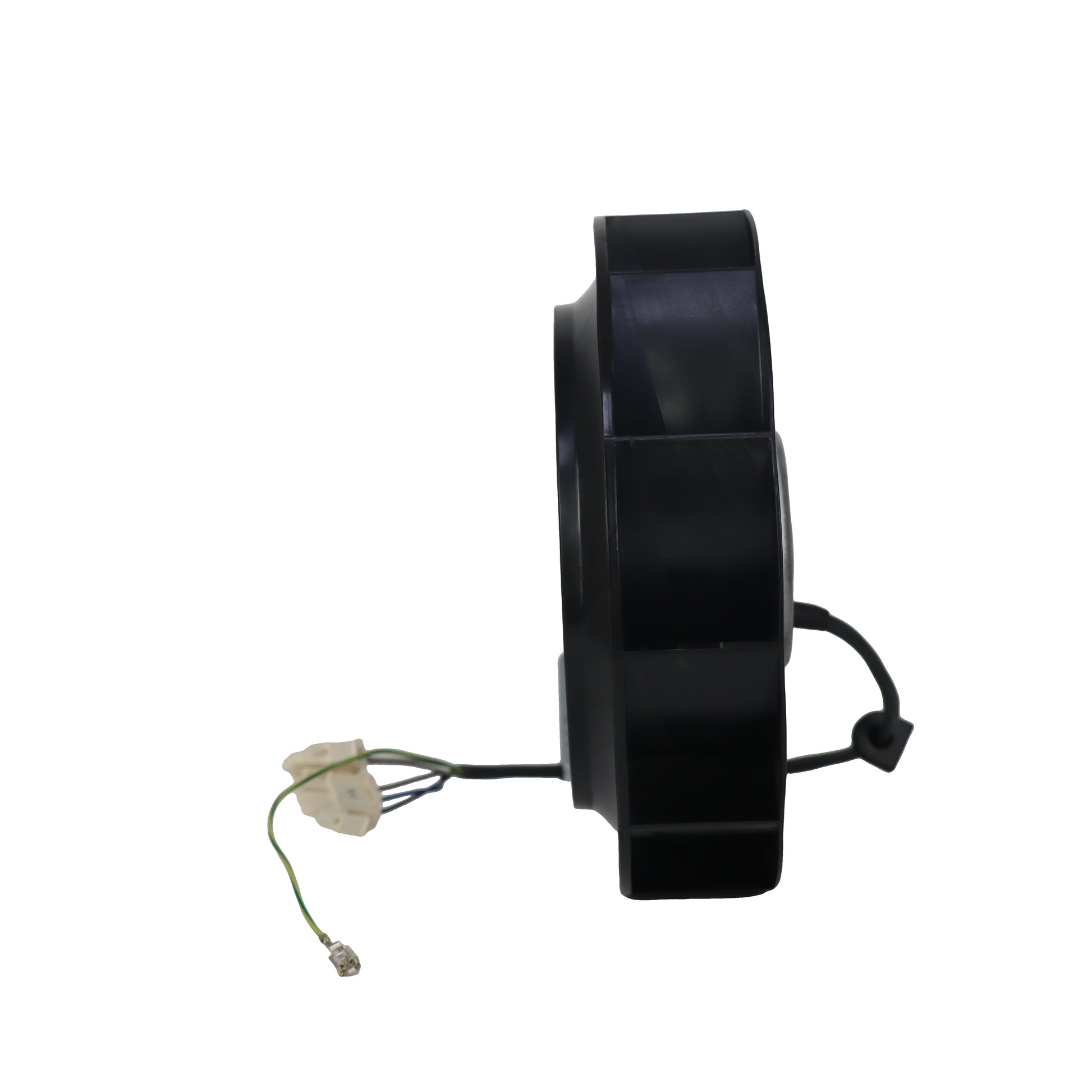 Side view of ebm-papst R2D220-AC14-16 centrifugal fan