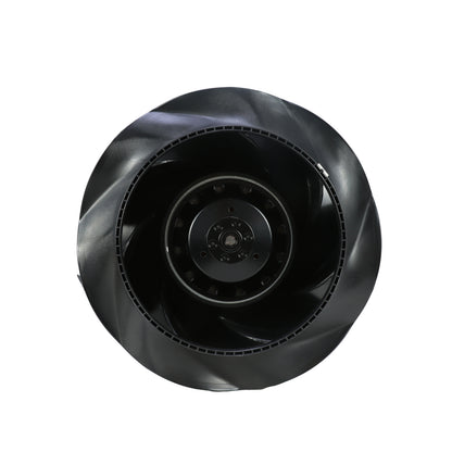 Front view of ebm-papst R2D225-RA26-15 centrifugal fan