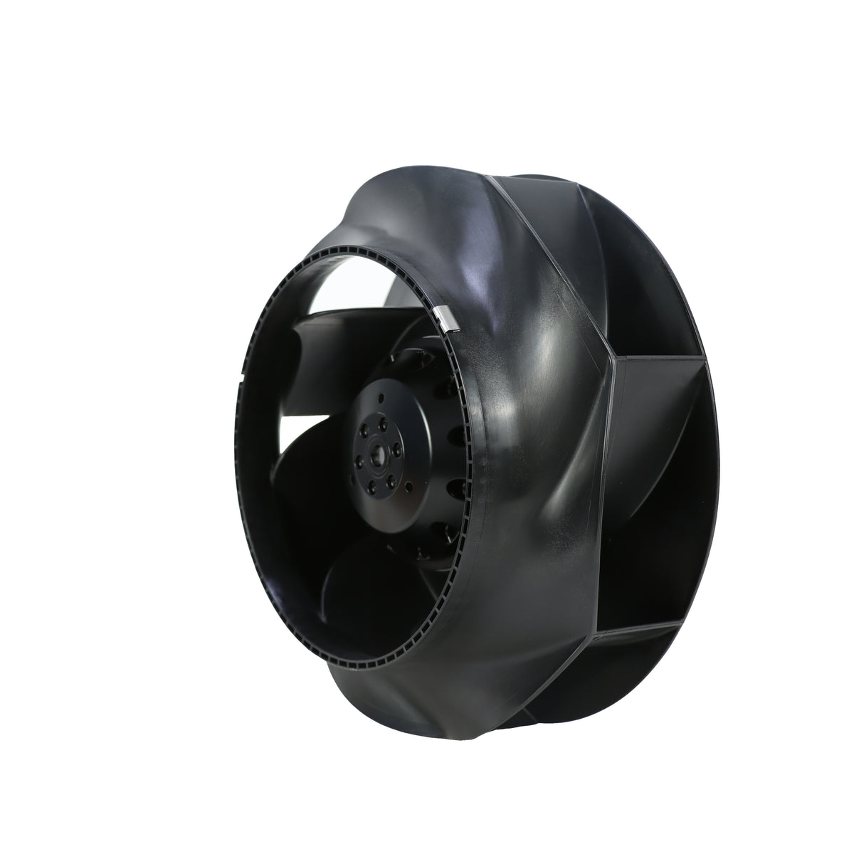 Side view of ebm-papst R2D225-RA26-15 centrifugal fan