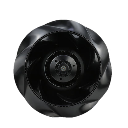 Front view of ebm-papst R2D250-RA28-17 centrifugal fan