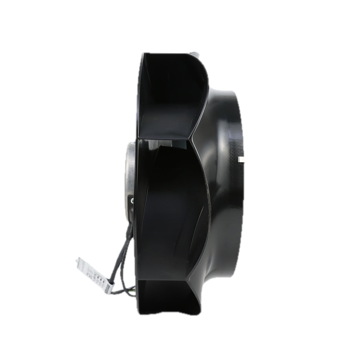 Side view of ebm-papst R2D250-RA28-17 centrifugal fan