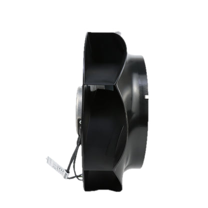 Side view of ebm-papst R2D250-RA28-17 centrifugal fan