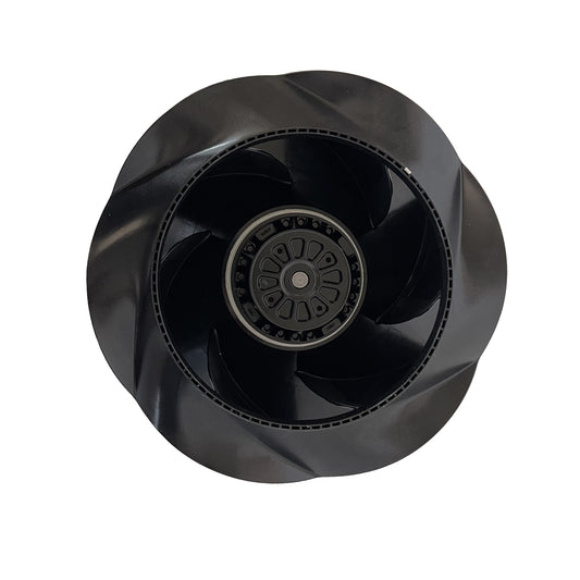 Front view of ebm-papst R2D280-RB06-01 centrifugal fan
